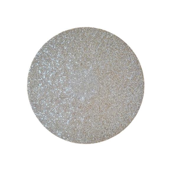 NEW Sparkles Home Luminous Round Rhinestones Placemats in Silver (Set of 4) - Picture 4 of 5